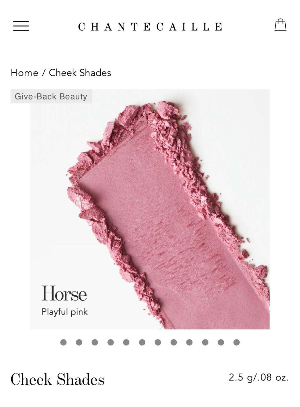 Chantecaille Philanthropy Cheek Shade in Joy (Wild Horse). NIB! - Picture 11 of 12
